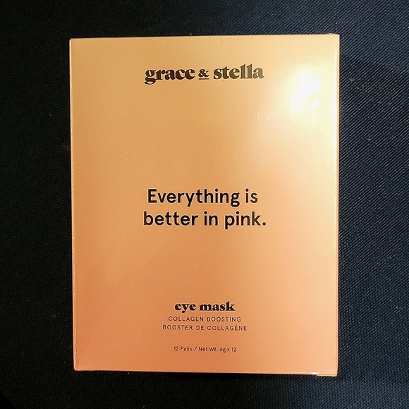 Grace & Stella Everything Is Better in Pink Eye Masks--12 Pairs - Picture 3 of 6
